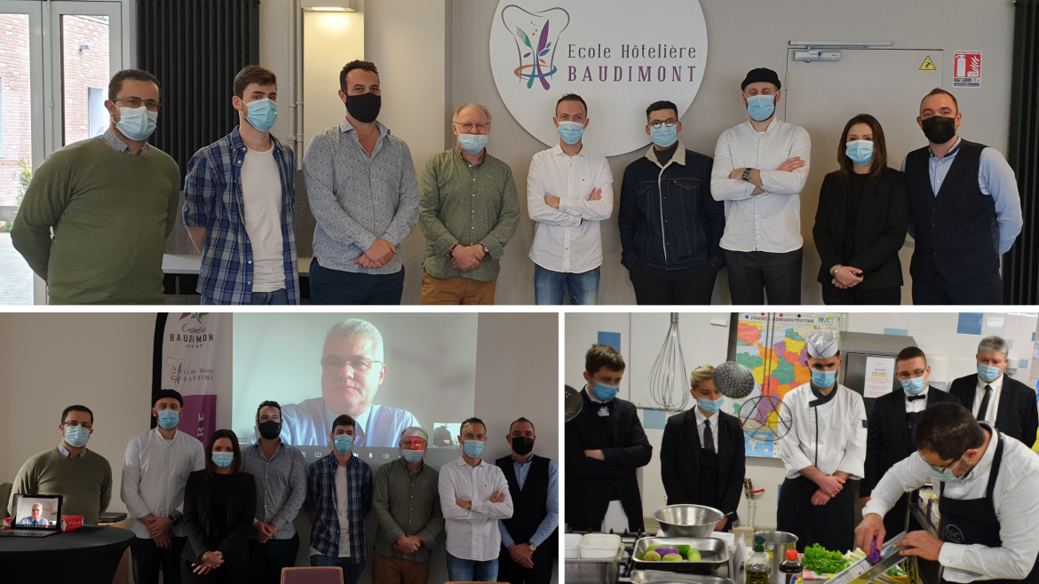YO ? L’école hôtelière Baudimont maintient le lien entre ses élèves et les professionnels