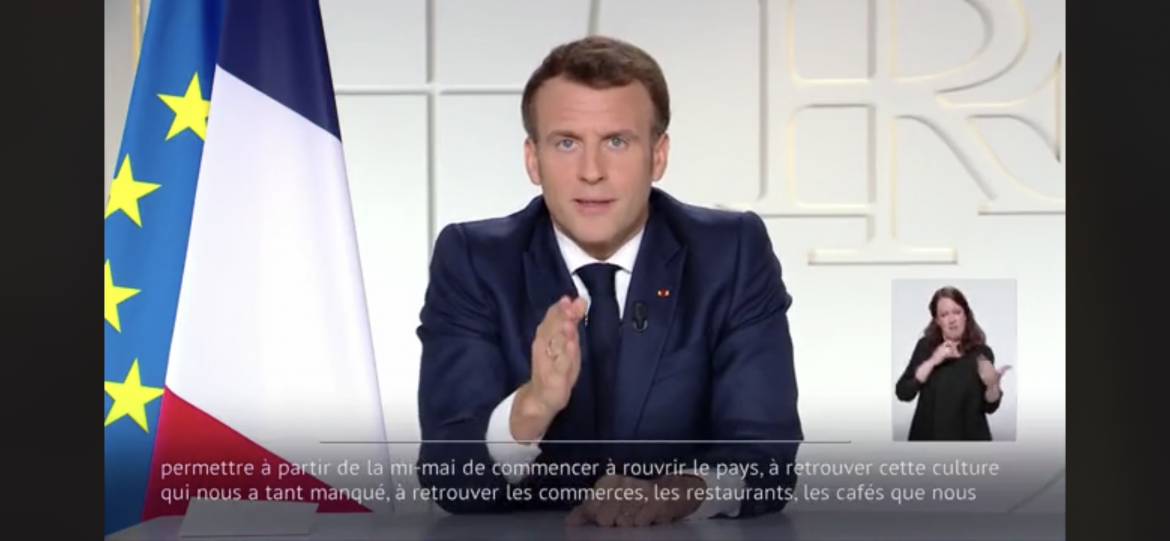 YO ? Allocution d&rsquo;Emmanuel Macron : une ouverture des terrasses envisagée « dès la mi-mai »