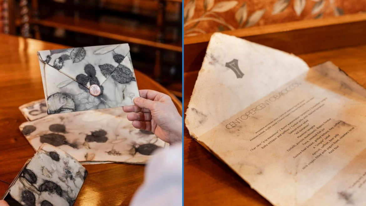 YO ? [Clin d’oeil aux réseaux] Un support de menu végétal à la Villa Feltrinelli