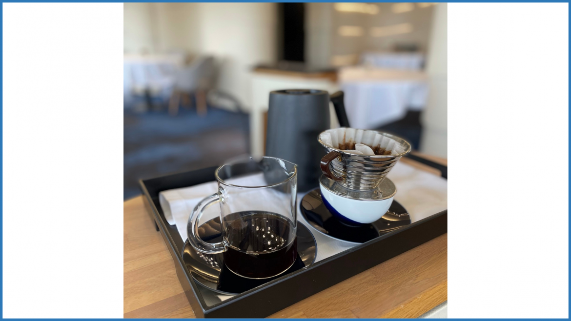 YO ? Technique de salle : le slow coffee au Restaurant Christopher Coutanceau