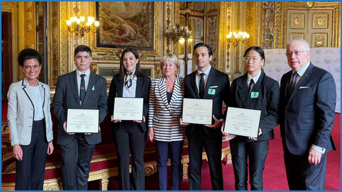 YO ? L’association Jean-Claude Vrinat attribue sa 1ère bourse à 4 lauréats au Sénat