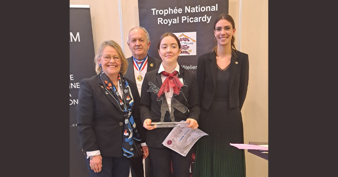 YO ? Mathilde Latour (lycée hôtelier l’Arrouza) est lauréate du 9ème Trophée national Royal Picardy
