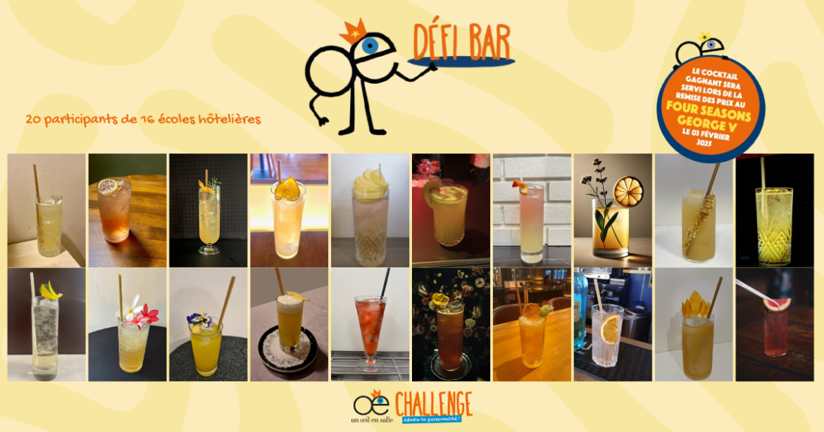 YO ? Défi bar : Valentine Barbier (lycée hôtelier d’Ifs) servira son cocktail signature à la remise des prix du 3ème Challenge Un œil en salle